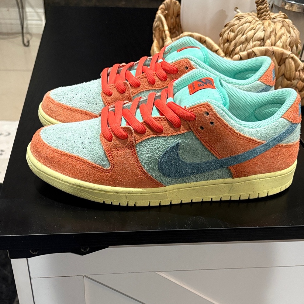 Nike Sneakers with Red and Orange Accents